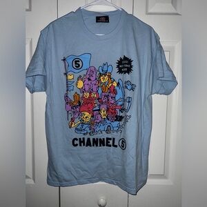 Channel 5  t-shirt Light blue size L for lady